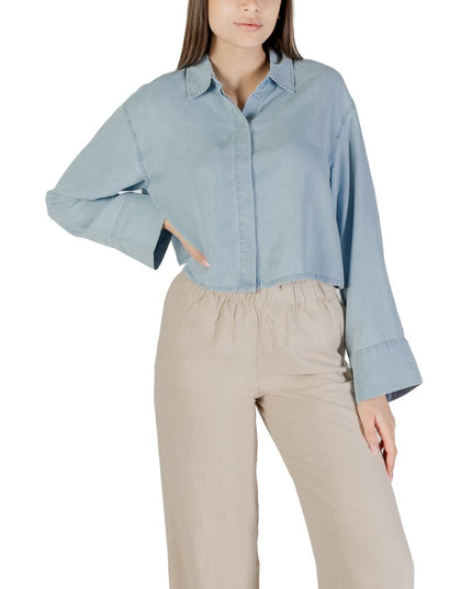 Only Light Blue Lyocell Blouse
