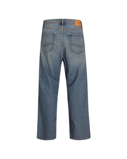 Jack Jones Blue Cotton Relaxed Fit Jean