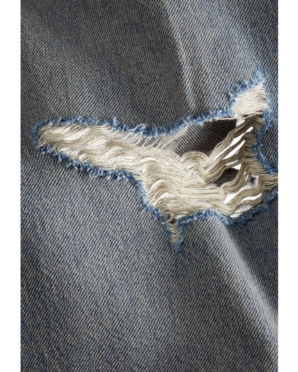 Jack Jones Blue Cotton Relaxed Fit Jean
