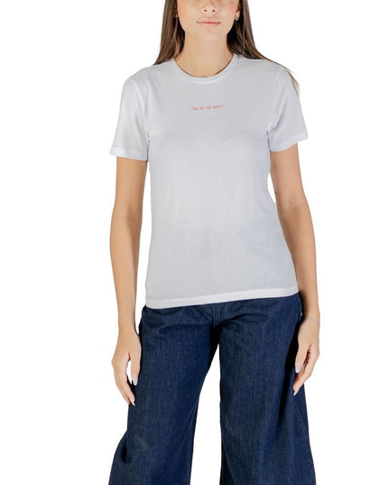 Only Orange Cotton T-Shirt