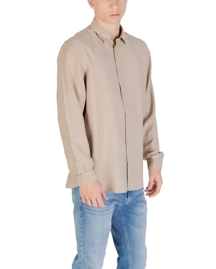 Antony Morato Beige Viscose Shirt