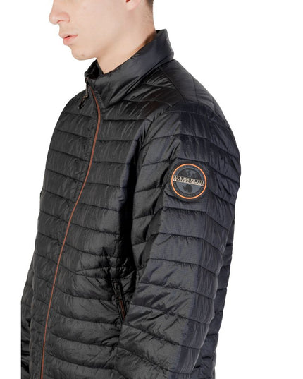 Napapijri Black Polyamide Coat