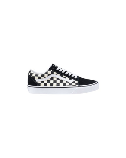 Vans Black And White Fabric Low Top Sneakers