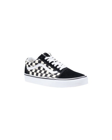 Vans Black And White Fabric Low Top Sneakers