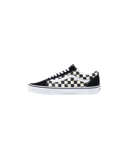 Vans Black And White Fabric Low Top Sneakers