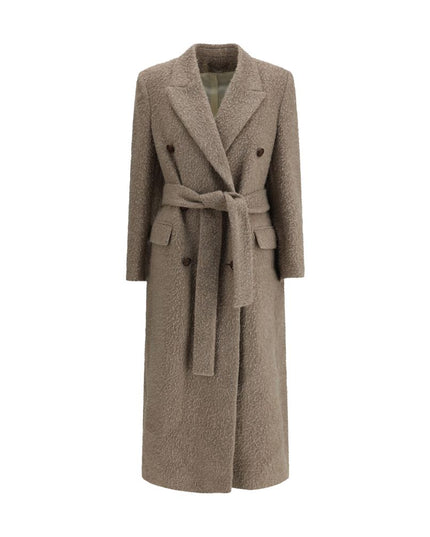 Golden Goose Beige Fleece Wool Coat