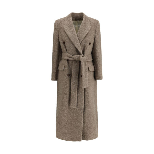Golden Goose Beige Fleece Wool Coat