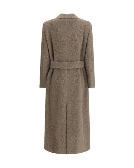 Golden Goose Beige Fleece Wool Coat