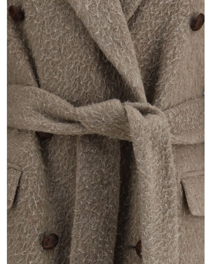 Golden Goose Beige Fleece Wool Coat