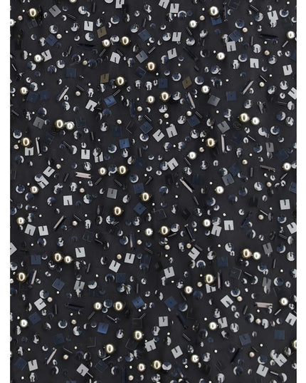 Sacai Black Polyester Midi Skirt