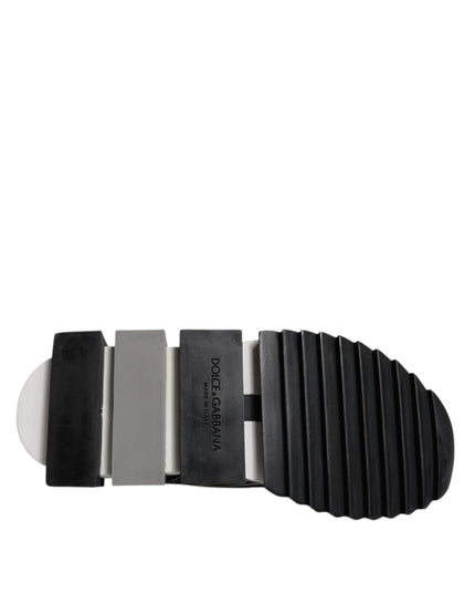 Dolce & Gabbana Black White Slip On Sorrento Sneakers Shoes