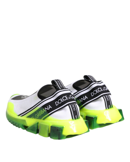 Dolce & Gabbana Black White Slip On Sorrento Sneakers Shoes