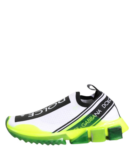 Dolce & Gabbana Black White Slip On Sorrento Sneakers Shoes