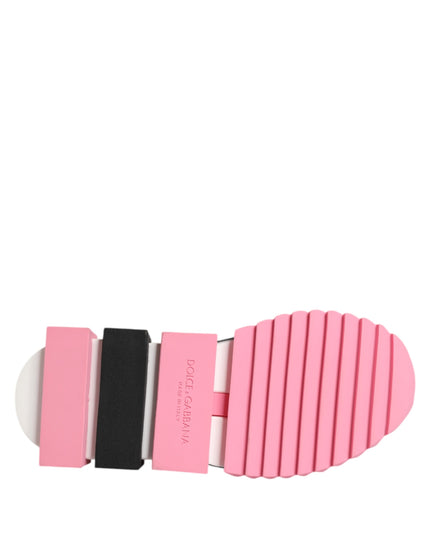 Dolce & Gabbana White Rose Print Sorrento Sneakers Shoes