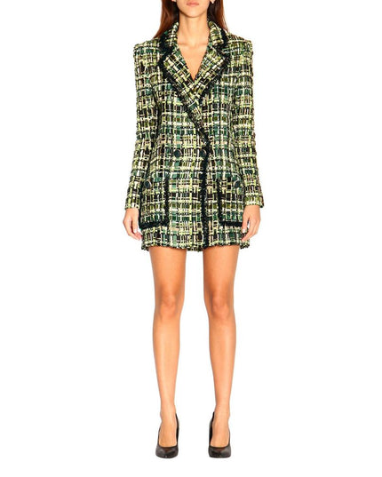 Elisabetta Franchi Green Viscose Women Blazer