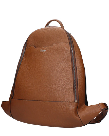 Pineider Brown Leather Backpack