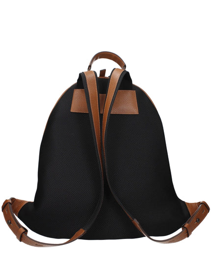 Pineider Brown Leather Backpack