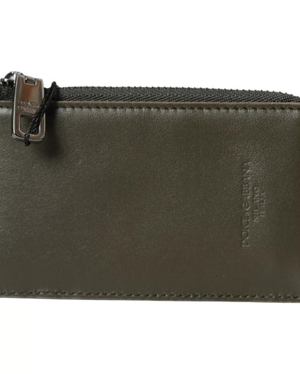 Dolce & Gabbana Multicolor Calfskin Leather Logo Card Holder Women Wallet