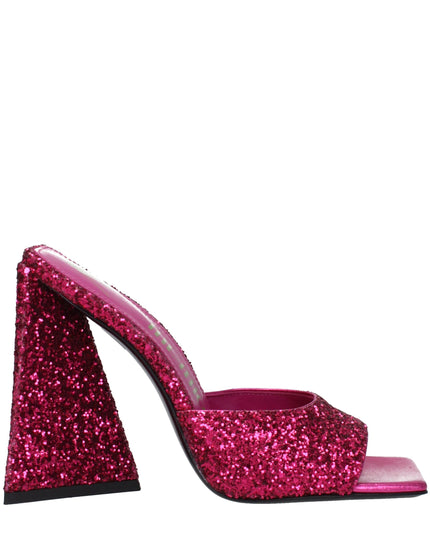 The Attico Pink Plastic Platform Sandals