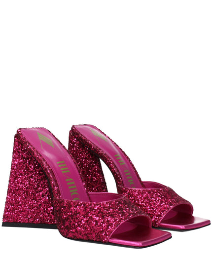 The Attico Pink Plastic Platform Sandals