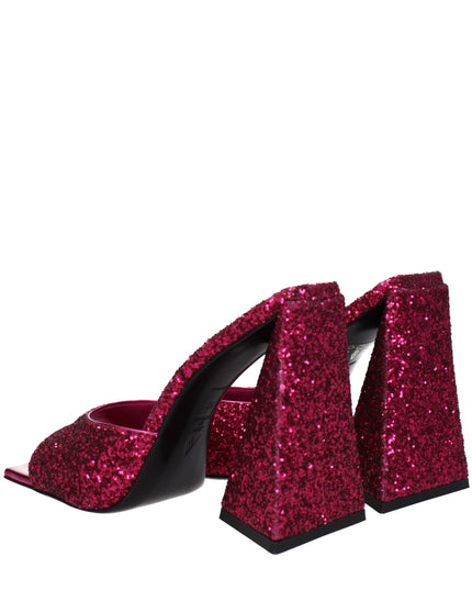 The Attico Pink Plastic Platform Sandals