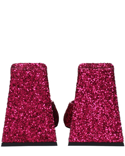 The Attico Pink Plastic Platform Sandals