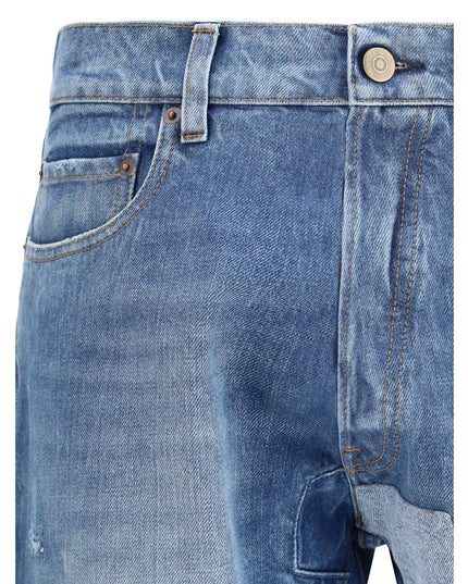 Margiela Blue Cotton Jeans Denim