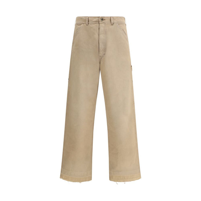 Margiela Beige Cotton Casual Pants