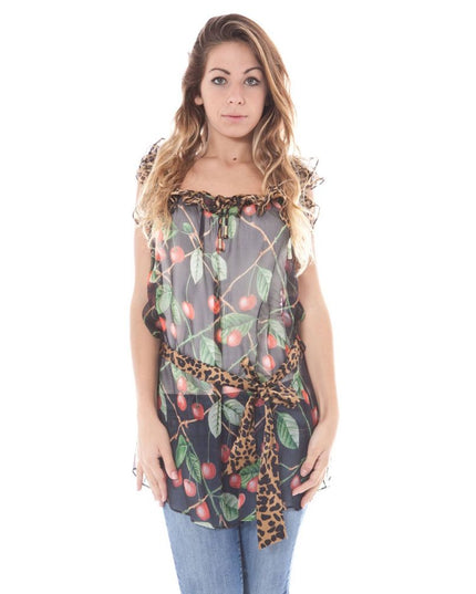 John Galliano Black Seta Women Shirt