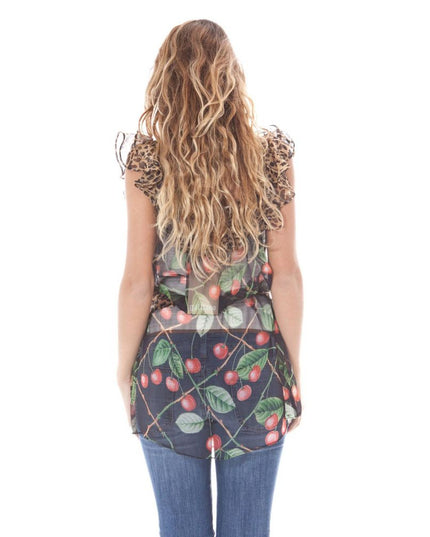 John Galliano Black Seta Women Shirt