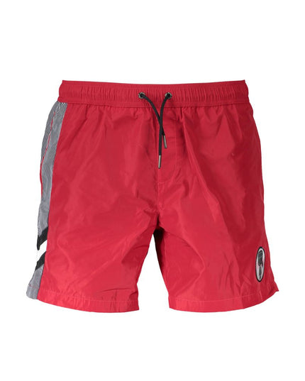 Karl Lagerfeld Rosso Polyester Mens Swim Boxer