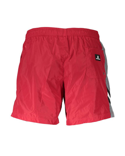 Karl Lagerfeld Rosso Polyester Mens Swim Boxer