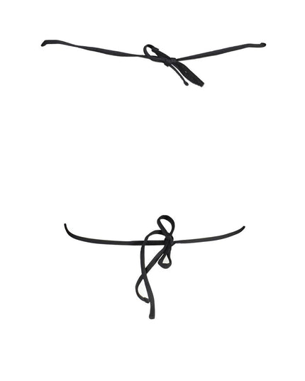 Karl Lagerfeld Black Elastane Swimwear