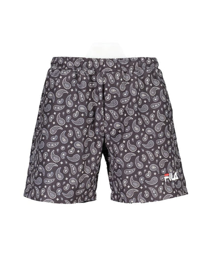Fila Black Polyester Men's Swim Trunk
