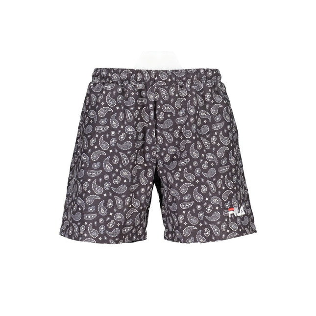 Fila Black Polyester Men's Swim Trunk