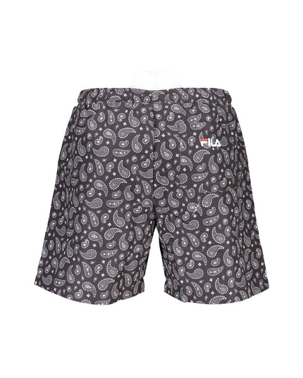 Fila Black Polyester Men's Swim Trunk