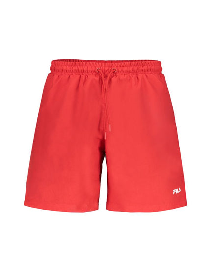 Fila Red Polyester Men's Swim Trunk