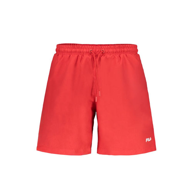 Fila Red Polyester Men's Swim Trunk
