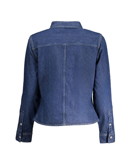 Calvin Klein Blue Cotton Women Shirt