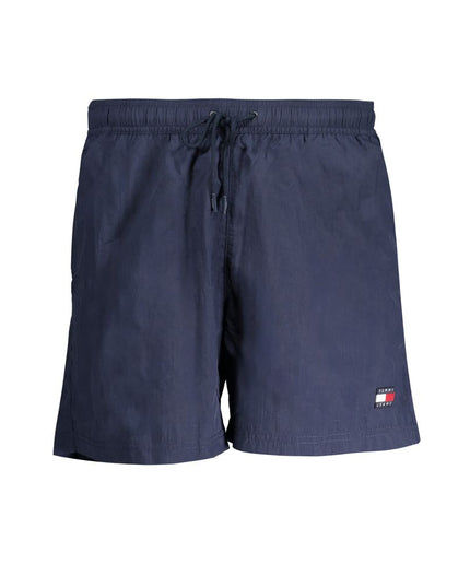 Tommy Hilfiger Blue Nylon Men's Swim Boxer
