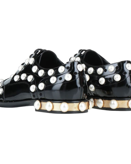 Dolce & Gabbana Black Leather Oxfords And Derby