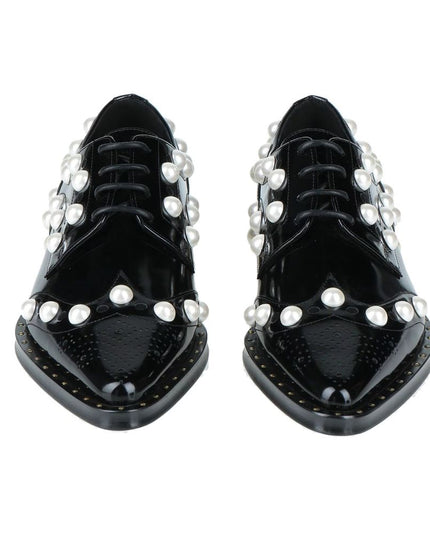 Dolce & Gabbana Black Leather Oxfords And Derby