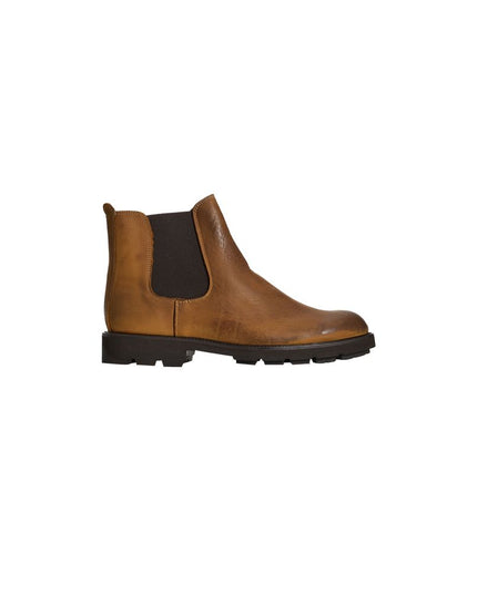 Roberto Pepe Luxury Brown Calfskin Men Boot