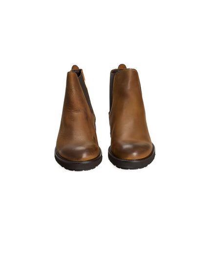 Roberto Pepe Luxury Brown Calfskin Men Boot