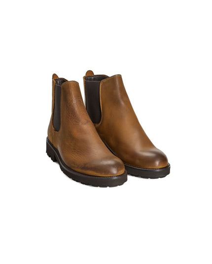 Roberto Pepe Luxury Brown Calfskin Men Boot