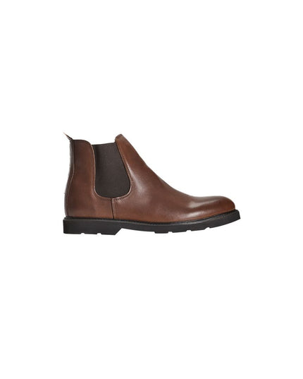 Roberto Pepe Luxury Brown Calfskin Men Boot