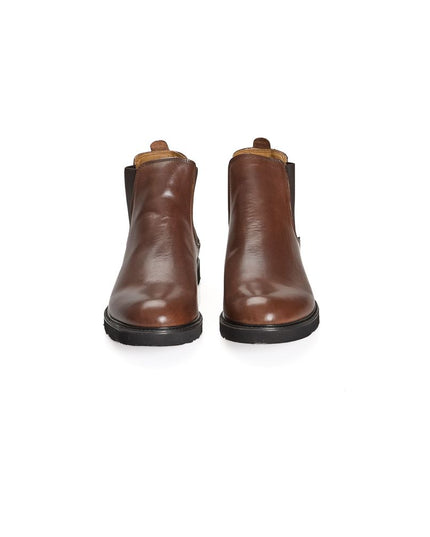Roberto Pepe Luxury Brown Calfskin Men Boot