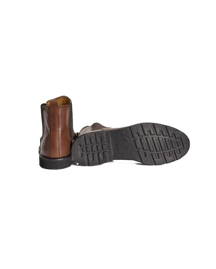 Roberto Pepe Luxury Brown Calfskin Men Boot