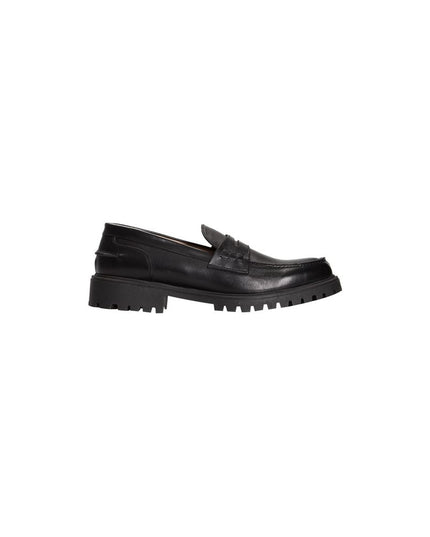 Roberto Pepe Luxury Black Calfskin Men Loafer