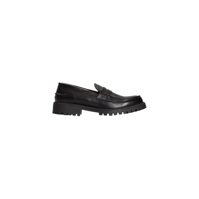Roberto Pepe Luxury Black Calfskin Men Loafer